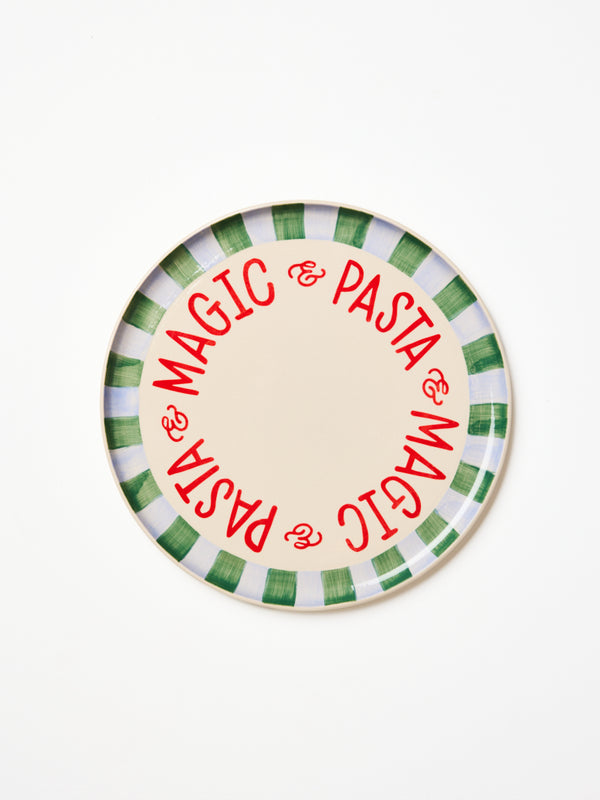 LOVE NOTES PLATTER PASTA STRIPE