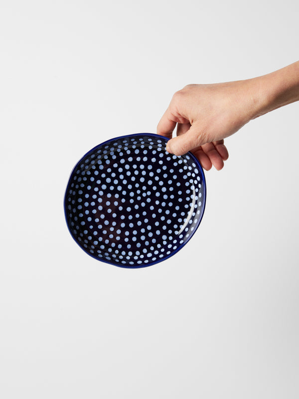 CHINO DISH NAVY SPRINKLE