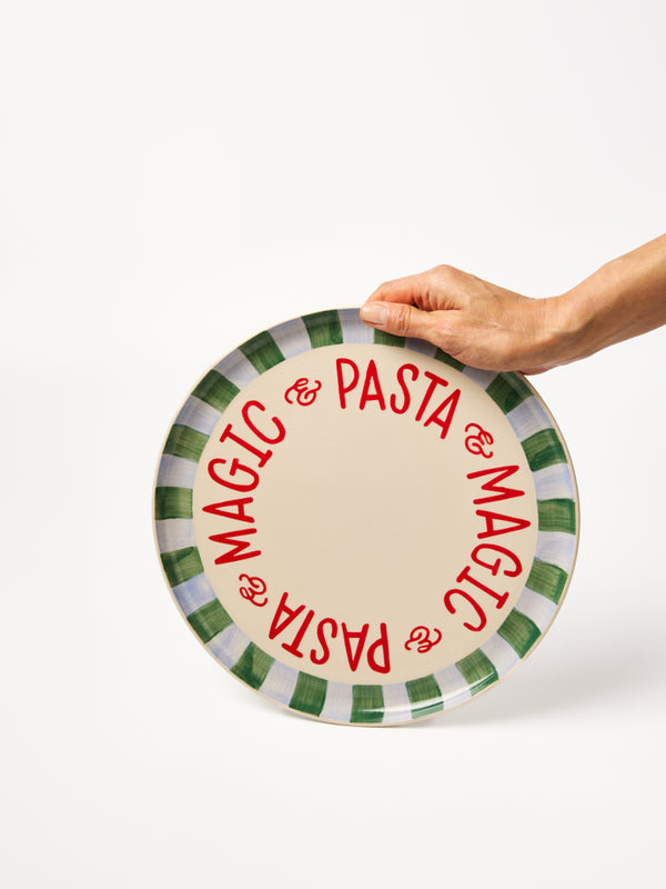 LOVE NOTES PLATTER PASTA STRIPE
