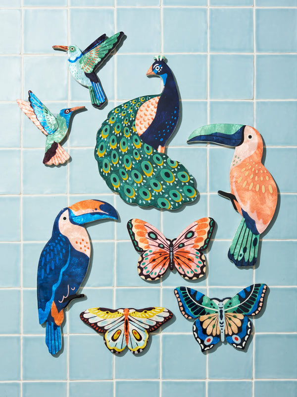 CANOPY TOUCAN NAVY WALL ART