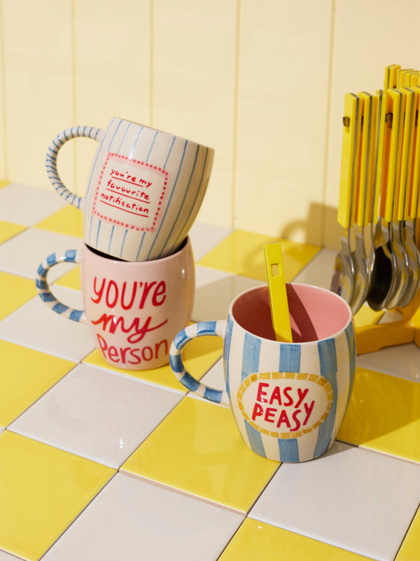 LOVE NOTES MUG EASY PEASY