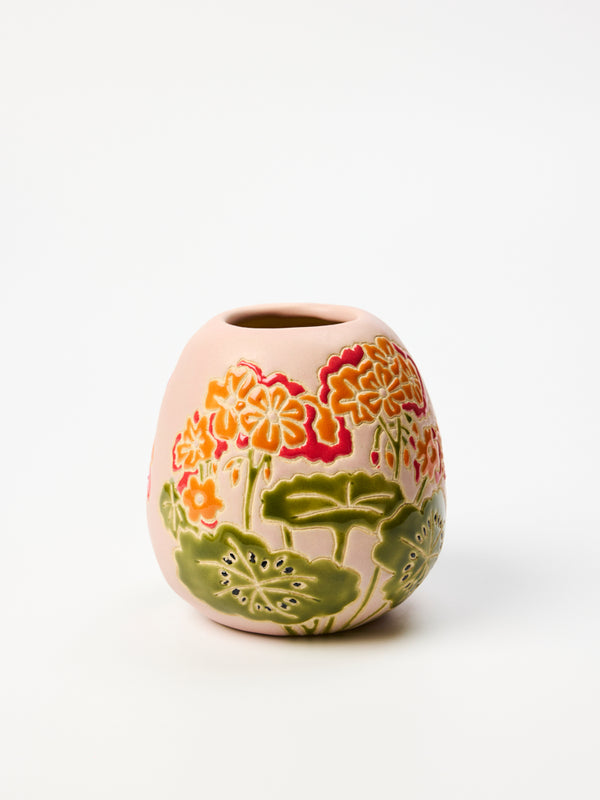 FLOWER MARKET VASE GERANIUM