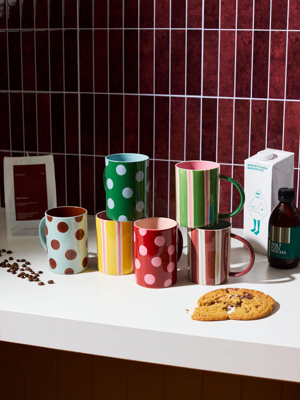 HAPPY MUG SPOT RED
