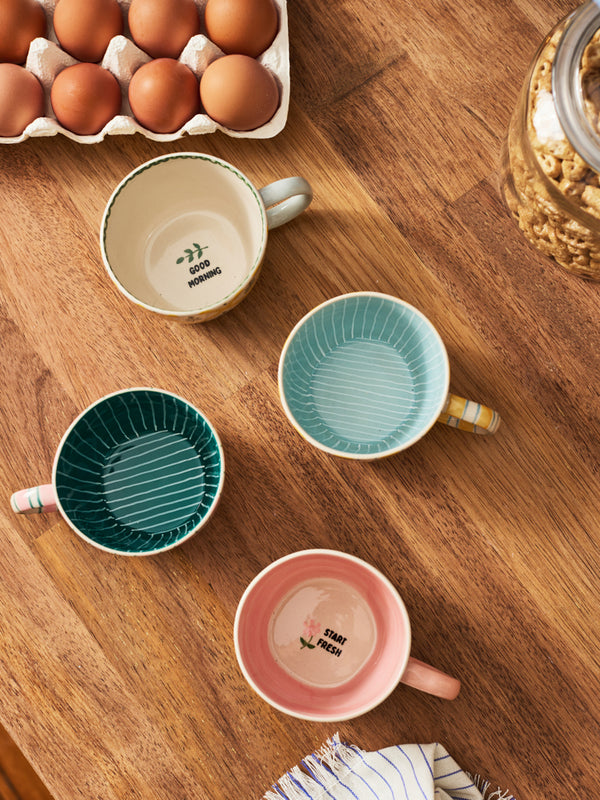 CHINO MUG TICKING YELLOW