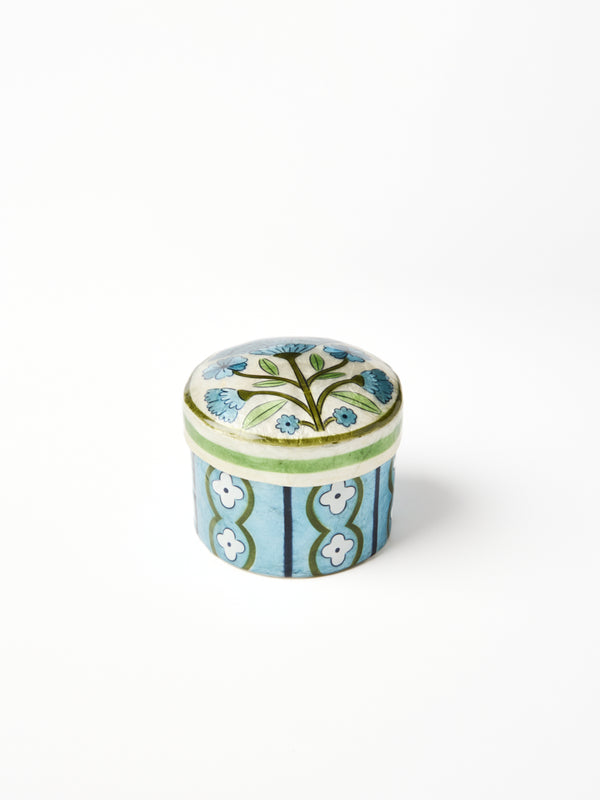 SAMIRA SHORT BOX BLUE FLOWER