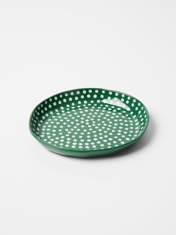 CHINO DISH GREEN SPRINKLE