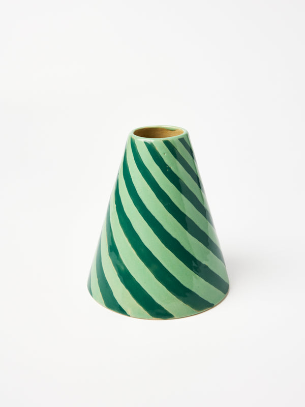 JESTER VASE MINT SWIRL