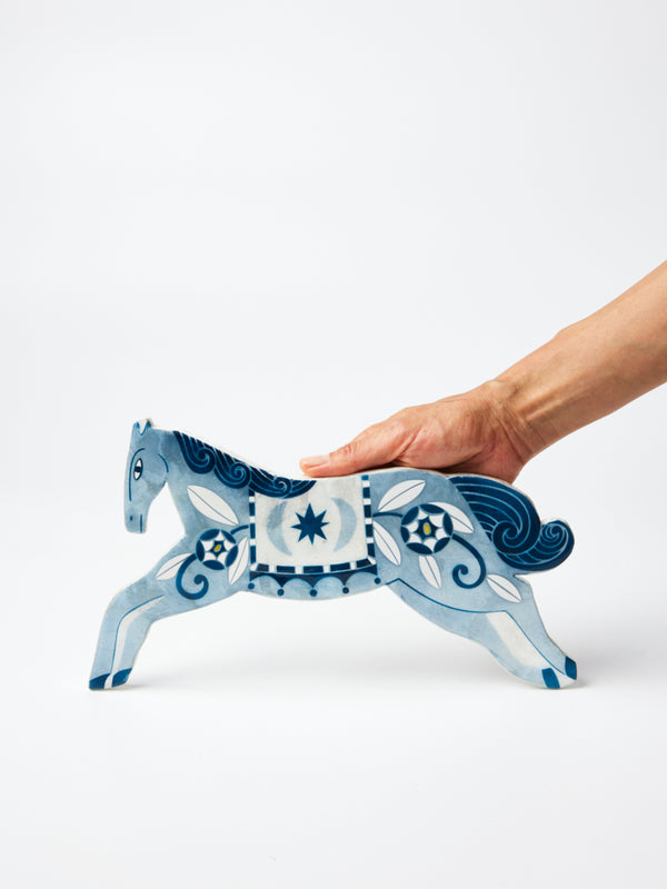 PALOMA WALL ART BLUE HORSE