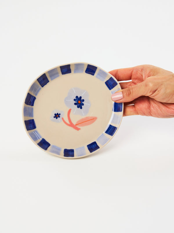 BLOOMIE BLUE FLOWER DISH