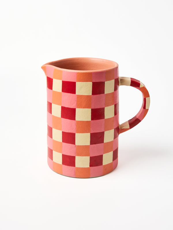 MAKER JUG ROSY CHECK