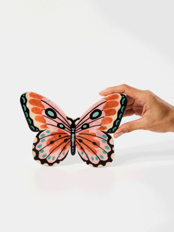 CANOPY BUTTERFLY PINK WALL ART