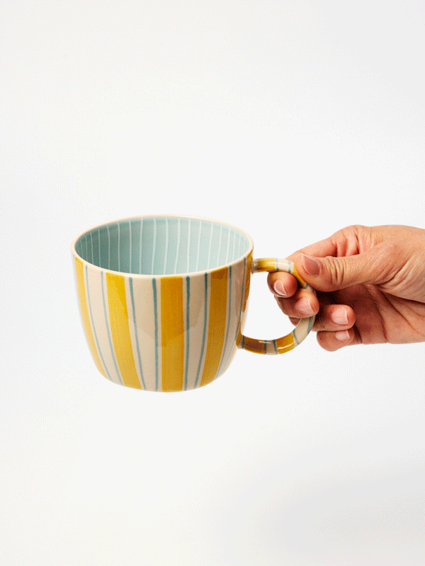 CHINO MUG TICKING YELLOW