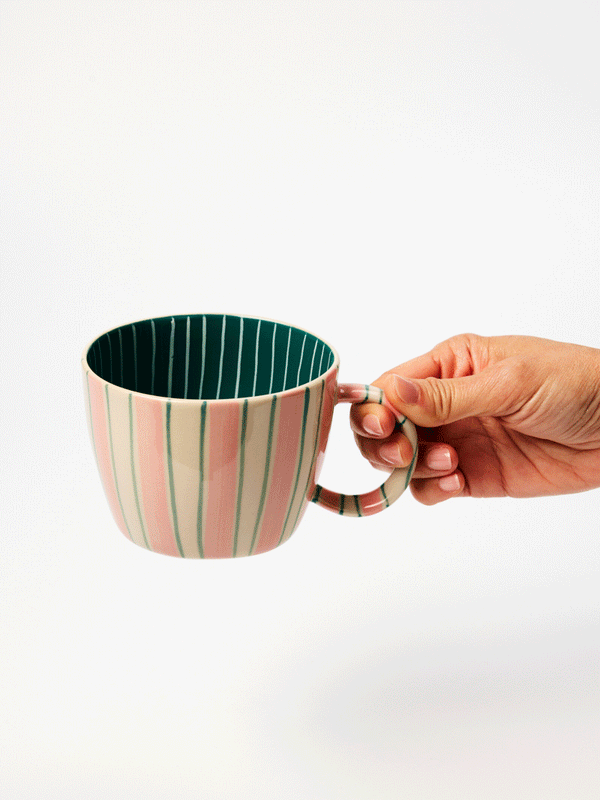 CHINO MUG TICKING PINK