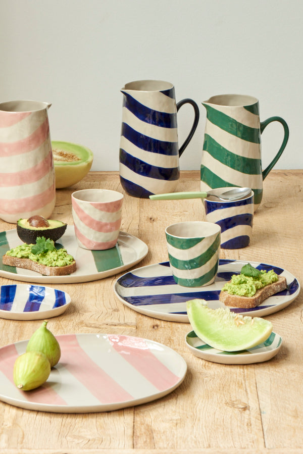 CABANA STRIPE TUMBLER GREEN