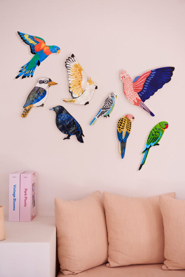 AERIAL PARROT WALL ART