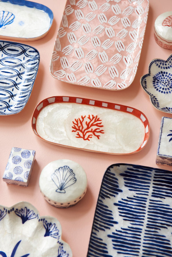 ATLANTIC BLUE STRIPES TRAY