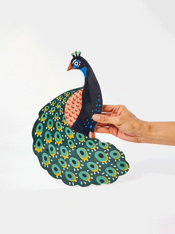 CANOPY PEACOCK WALL ART