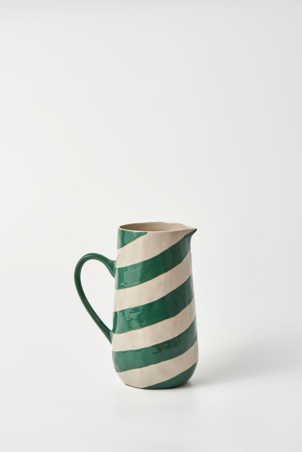 CABANA STRIPE JUG GREEN