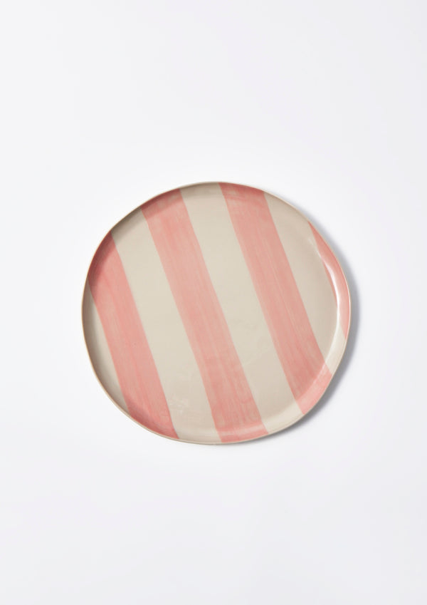 CABANA STRIPE PLATTER PINK