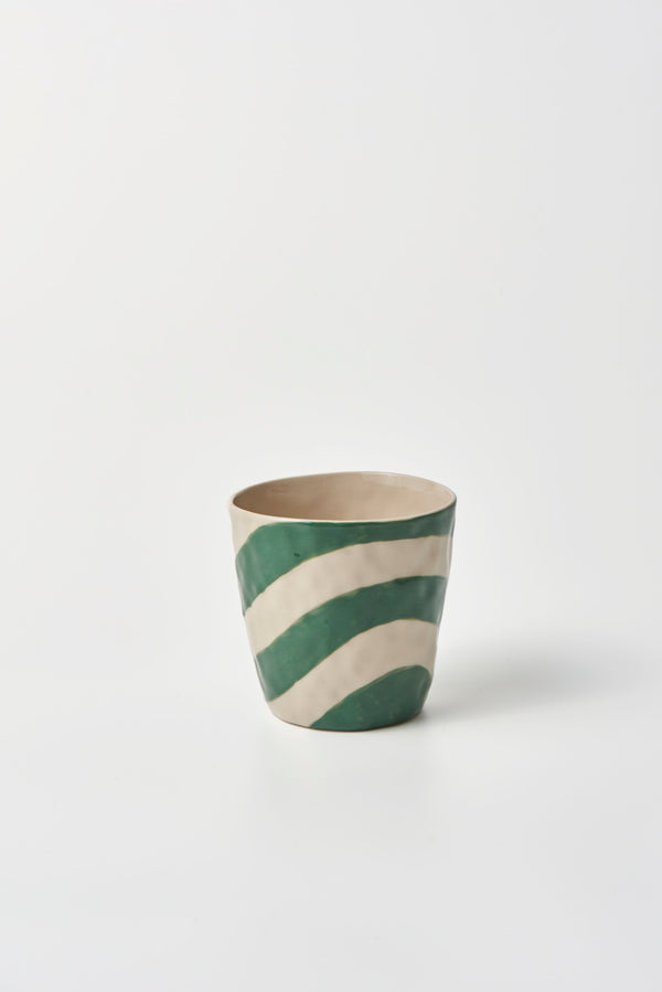 CABANA STRIPE TUMBLER GREEN