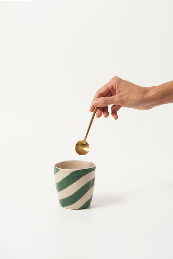 CABANA STRIPE TUMBLER GREEN