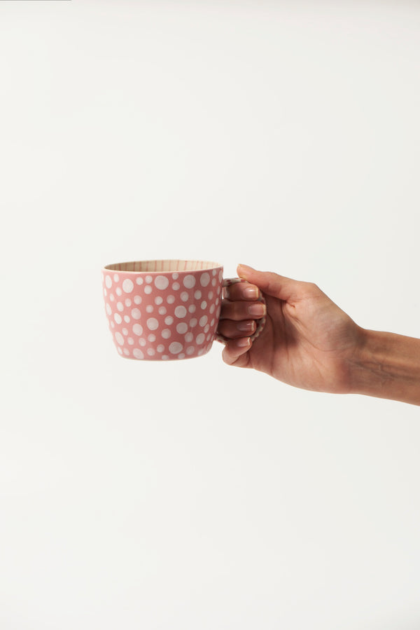 CHINO MUG PINK DOT