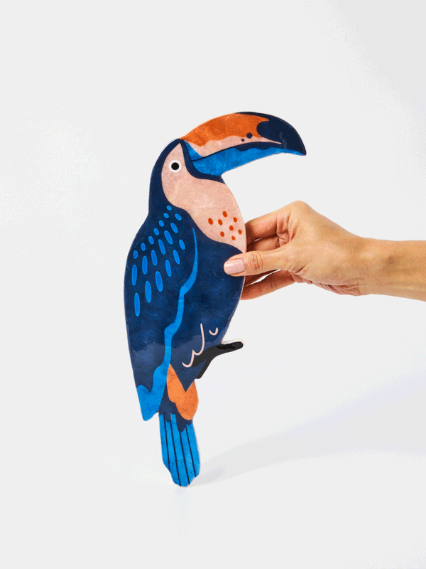 CANOPY TOUCAN NAVY WALL ART