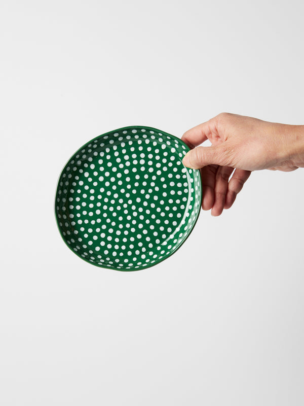 CHINO DISH GREEN SPRINKLE