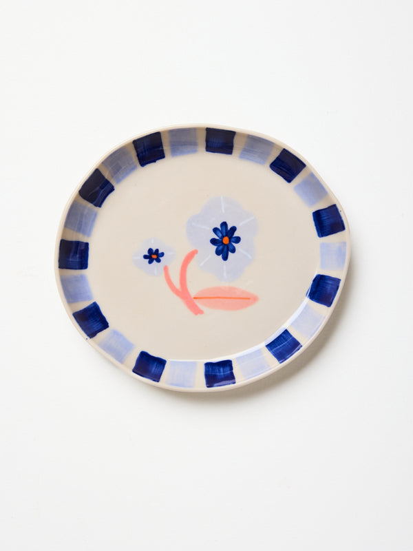 BLOOMIE BLUE FLOWER DISH
