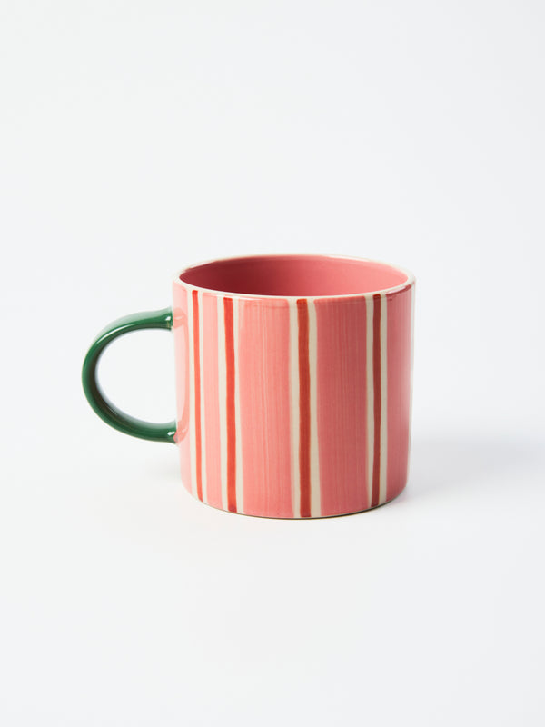 BLOOMIE PINK STRIPE MUG