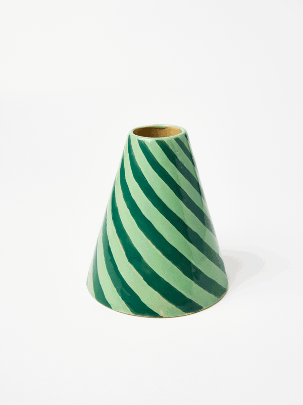 JESTER VASE MINT SWIRL