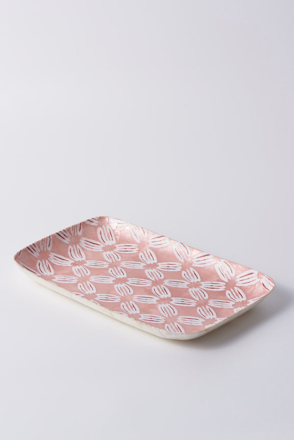 ATLANTIC PINK IKAT TRAY
