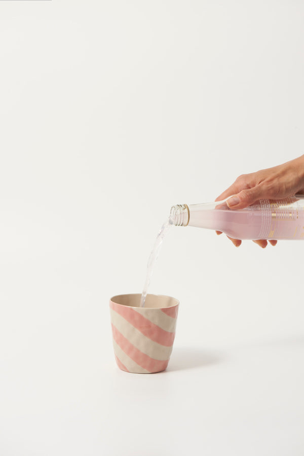 CABANA STRIPE TUMBLER PINK