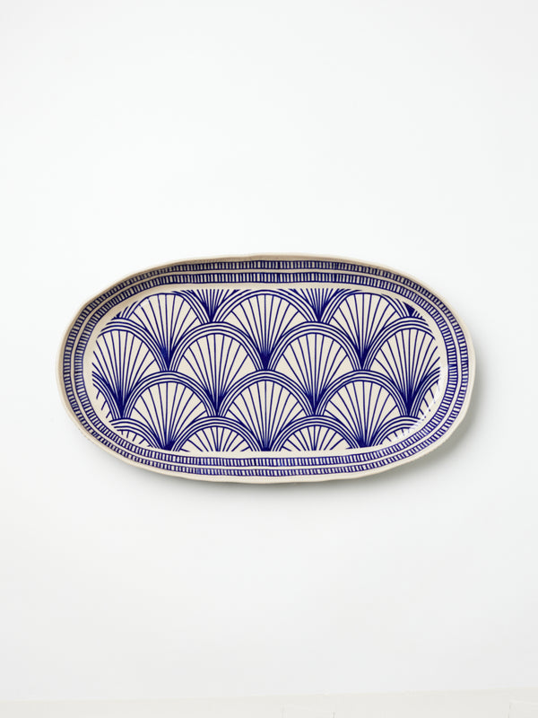 CARAVAN LARGE PLATTER INDIGO