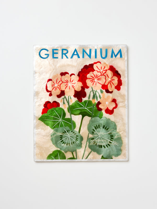 MARKET WALL ART GERANIUM