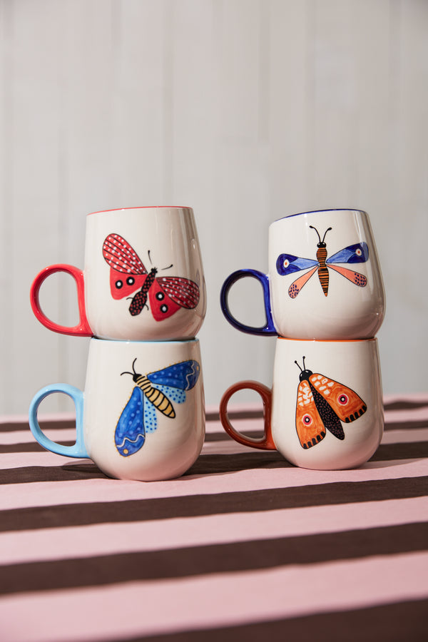 MOTH PARTY MUG ROSE