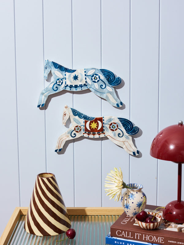 PALOMA WALL ART WHITE HORSE
