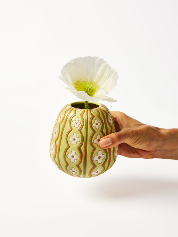 POLLEN VASE VINTAGE GREEN