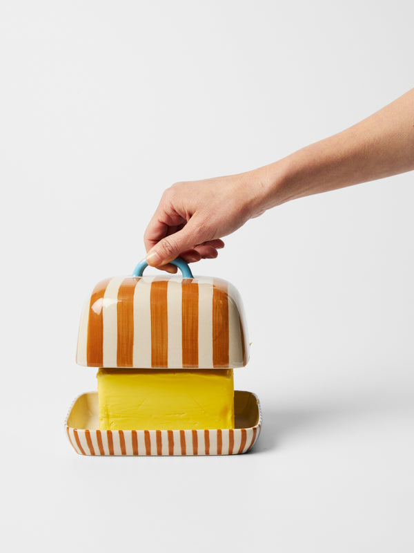 BLOOMIE BUTTER DISH HONEY