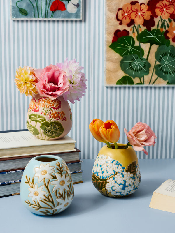 FLOWER MARKET VASE HYDRANGEA