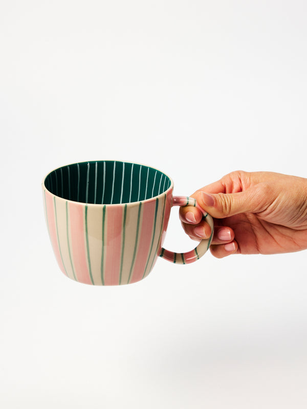 CHINO MUG TICKING PINK