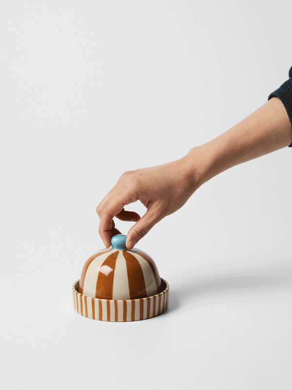 BLOOMIE MINI BUTTER DISH HONEY