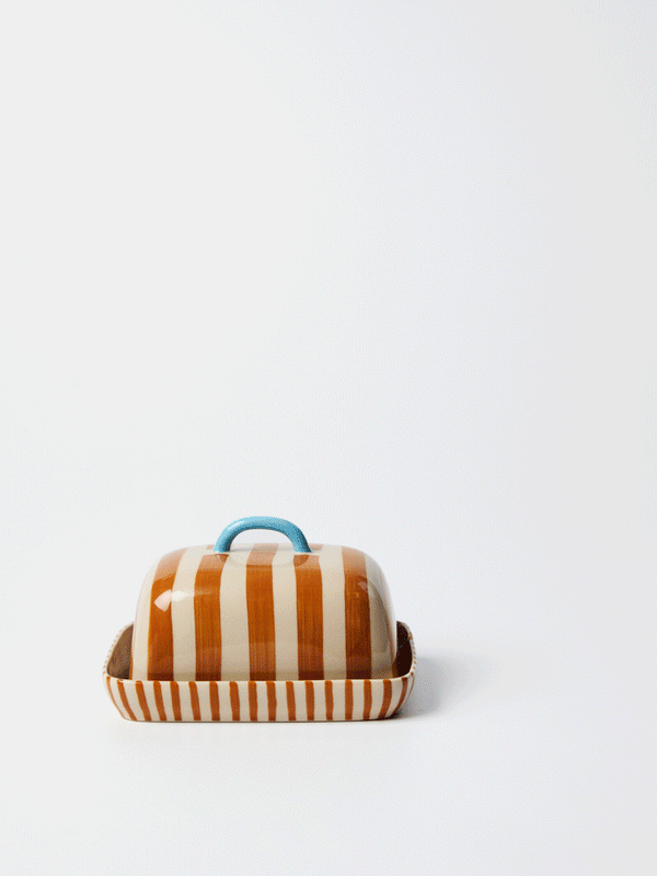 BLOOMIE BUTTER DISH HONEY