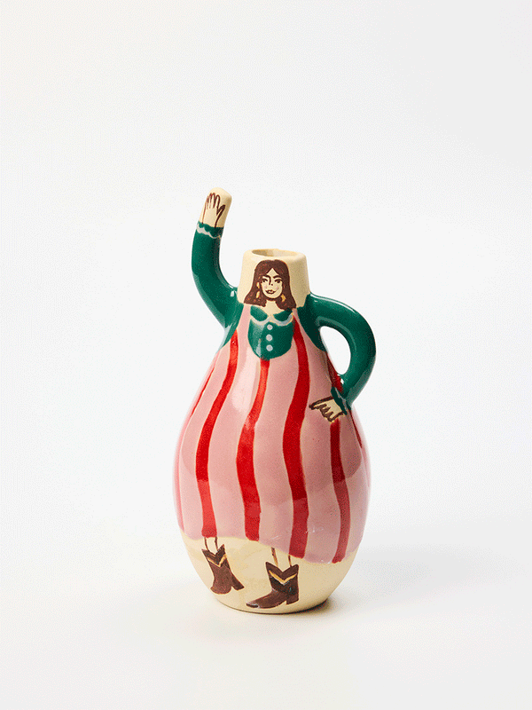 PARTY PEOPLE VASE RED RESS