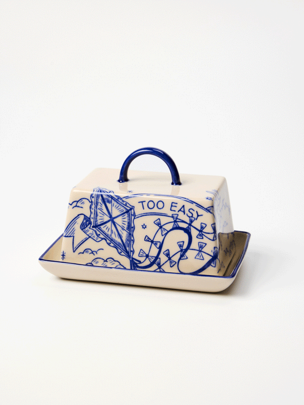 INKED BUTTER DISH TOO EASY
