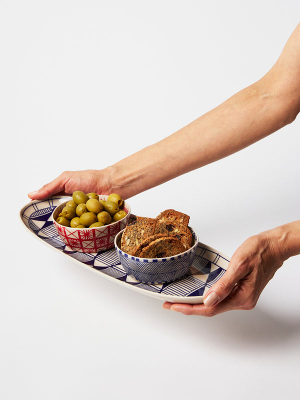 CARAVAN SNACK BOWL INDIGO