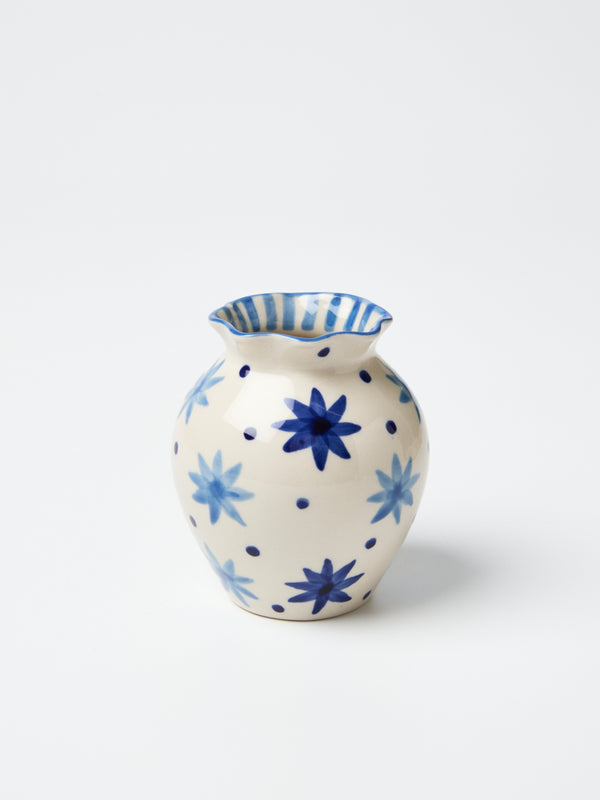 PALOMA VASE STAR BLUE