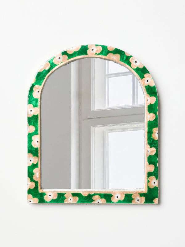 PARADIS GREEN FLORAL MIRROR