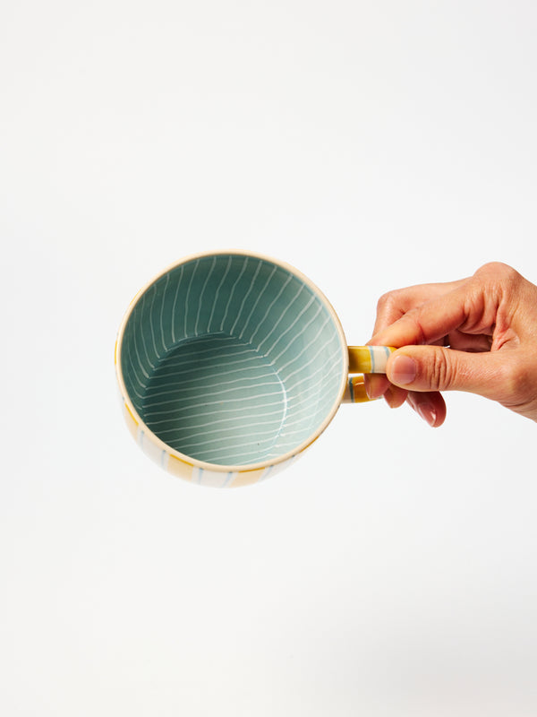 CHINO MUG TICKING YELLOW