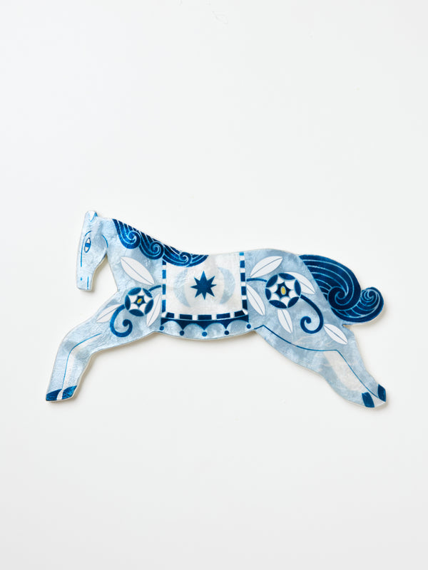 PALOMA WALL ART BLUE HORSE